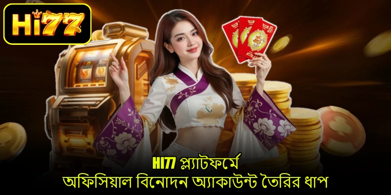 HI77 প্ল্যাটফর্মে অফিসিয়াল বিনোদন অ্যাকাউন্ট তৈরির ধাপ